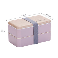 Nordic Style Double-Layer Lunch Box for Work and School