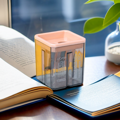 Mini Double-Hole Pencil Sharpener for School Use