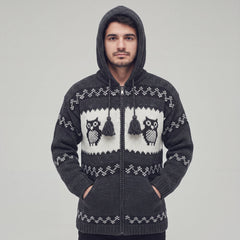OLDTRIBES™ Nocturne Owl Wool Jacket