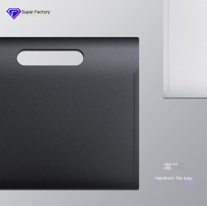 Minimalist Black File Folder for High School Students