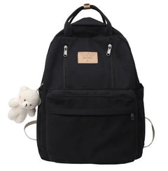 School Bag Double Zipper Tote Bags