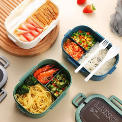 Large Capacity Plastic Lunch Box for Home and School