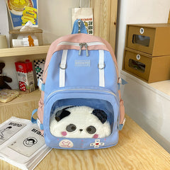 Candy Color Contrast Capacity School Backpack