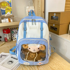 Candy Color Contrast Capacity School Backpack