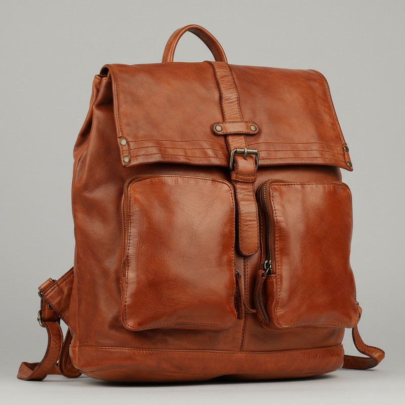 MET Premium Leather Backpack. Urban Rucksack