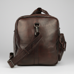 MET Premium Leather Small Duffle Bag. Urban Weekend Carry-On