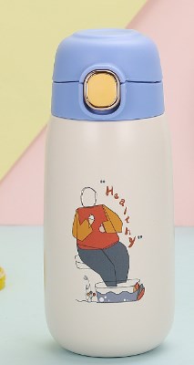 Cute Cartoon Thermos Water Bottle for Home and School