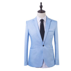 Slim Fit Men's Formal Blazer and Trousers Suit Set
