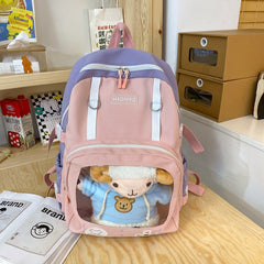 Candy Color Contrast Capacity School Backpack