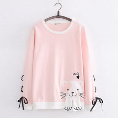 Cute College Style Sweater for Middle School Students