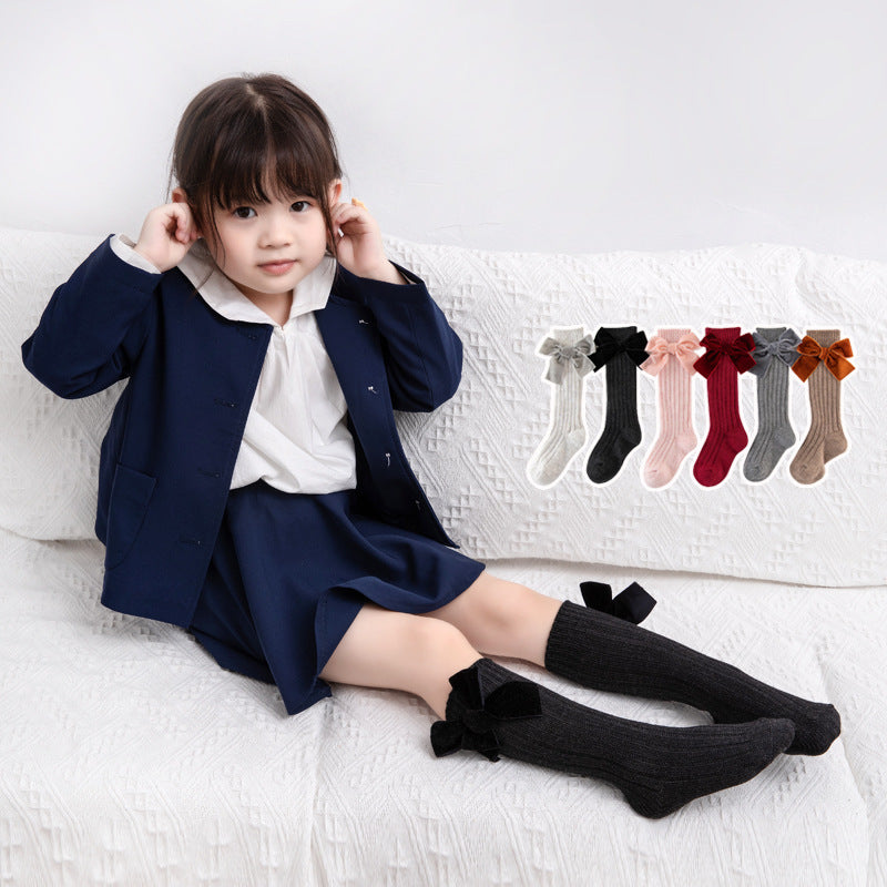 Girls' Cotton Socks for Primary School Growth Tube