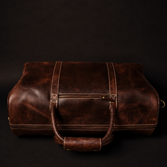 The Wayfarer Bag - Brown Classic Full-Grain Leather Duffle Bag