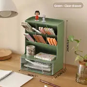 Durable 1-Piece Storage Box for School Desk Organization
