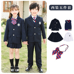 English Style School Uniform Set for Kids (4 Pieces)