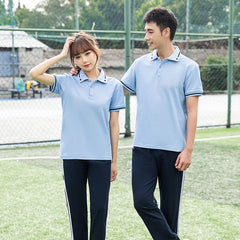 Summer Kids School Uniform Short Sleeve Sports Set