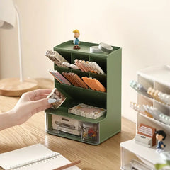Durable 1-Piece Storage Box for School Desk Organization