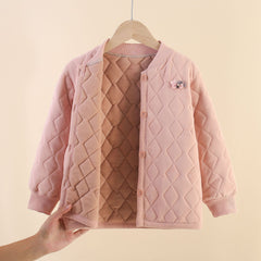 Kids' Thick Wool Thermal Winter Top for School Uniforms