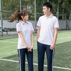 Summer Kids School Uniform Short Sleeve Sports Set