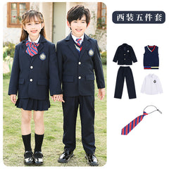 English Style School Uniform Set for Kids (4 Pieces)