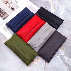 Podcore Simple PU Leather Makeup Bag for Travel & School