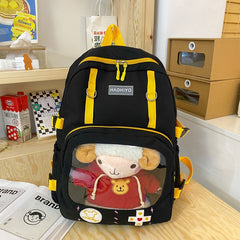 Candy Color Contrast Capacity School Backpack