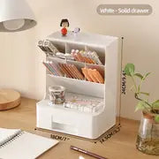 Durable 1-Piece Storage Box for School Desk Organization